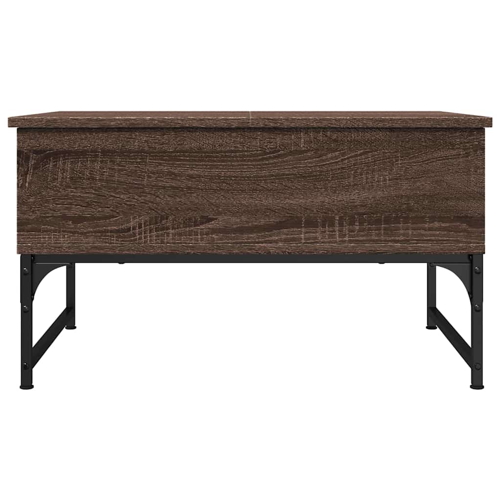 vidaXL Τραπεζάκι Σαλονιού Καφέ Δρυς 70x50x40 εκ. Επεξ. Ξύλο/Μέταλλο