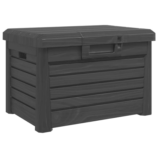 vidaXL Κουτί Μαξιλαριών Εξ Χώρου Ανθρακί 73x50,5x46,5εκ Πολυπροπυλένιο