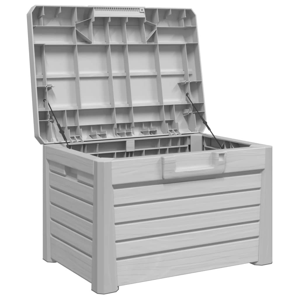 vidaXL Κουτί Μαξιλαριών Εξ Χώρου Γκρι 73x50,5x46,5 εκ Πολυπροπυλένιο