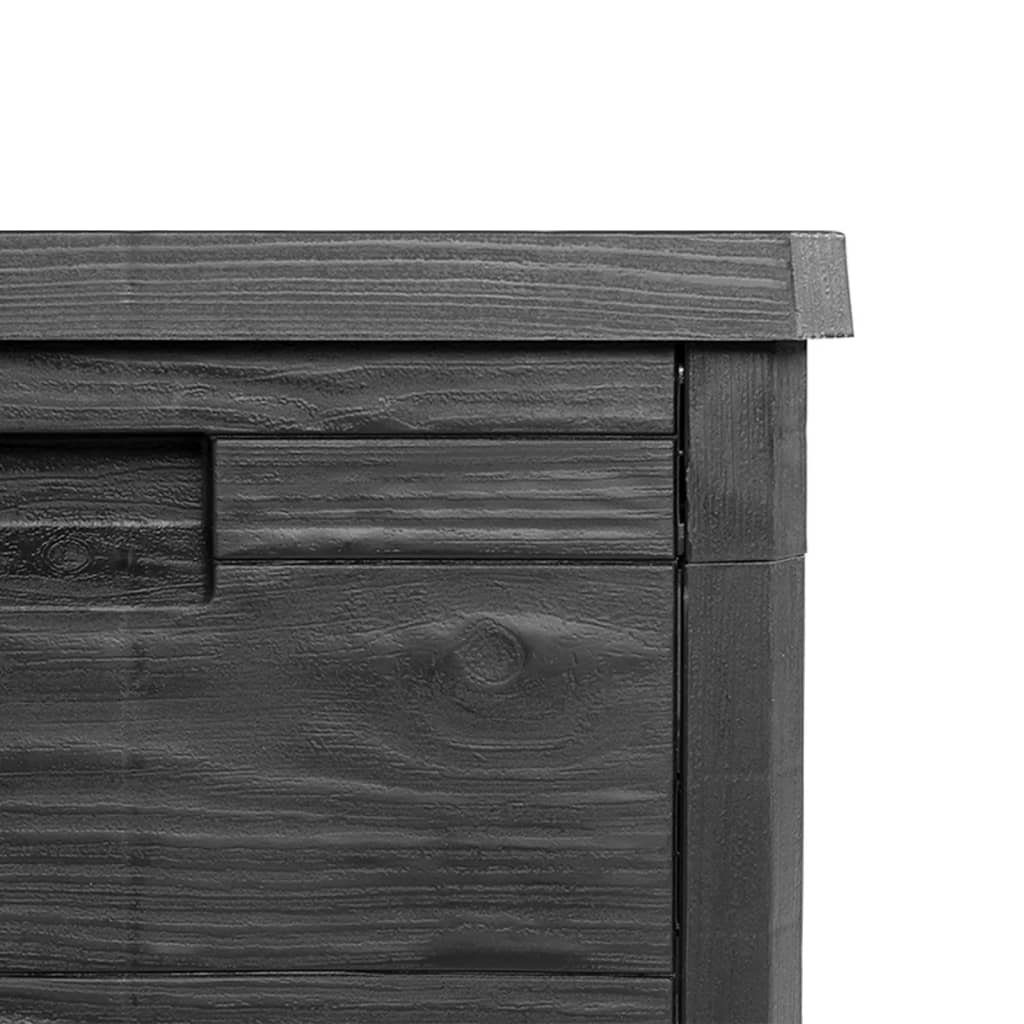 vidaXL Κουτί Μαξιλαριών Εξ Χώρου Ανθρακί 77,5x44,5x53εκ Πολυπροπυλένιο