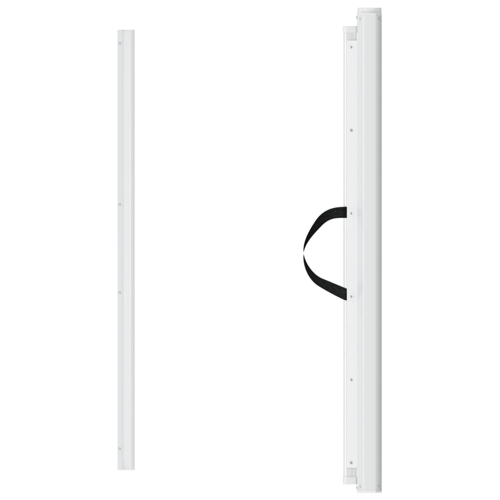 vidaXL Πόρτα για Κατοικίδια Ανασυρόμενη Λευκό 82,5 x 125 εκ.