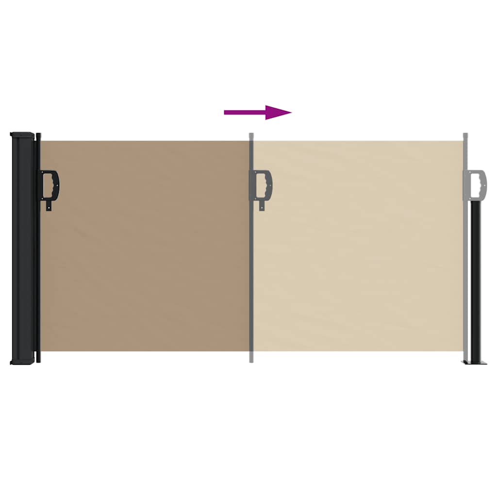 vidaXL Σκίαστρο Πλαϊνό Συρόμενο Taupe 100 x 300 εκ.