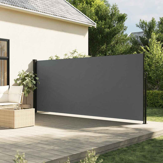 vidaXL Πτυσσόμενη Πλαϊνή Τέντα Ανθρακί 180x300 εκ.