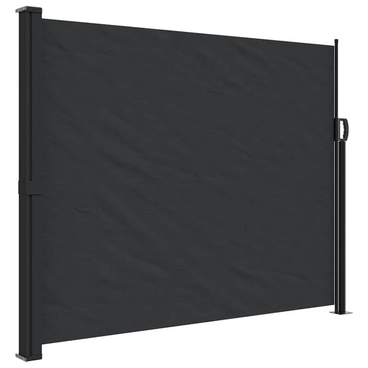 vidaXL Σκίαστρο Πλαϊνό Συρόμενο Μαύρο 160 x 500 εκ.