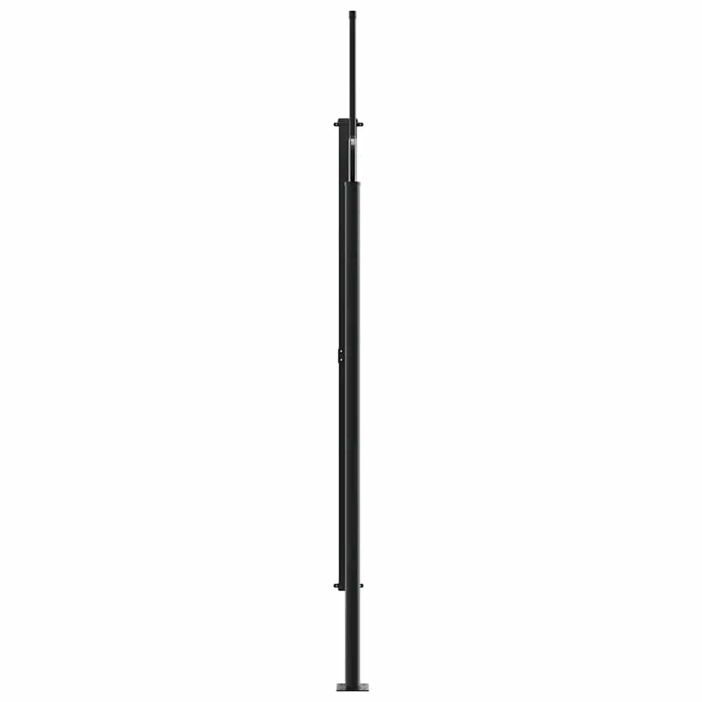 vidaXL Σκίαστρο Πλαϊνό Συρόμενο Μαύρο 200 x 500 εκ.