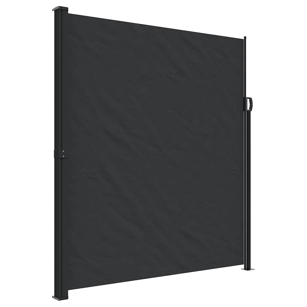 vidaXL Σκίαστρο Πλαϊνό Συρόμενο Μαύρο 220 x 500 εκ.