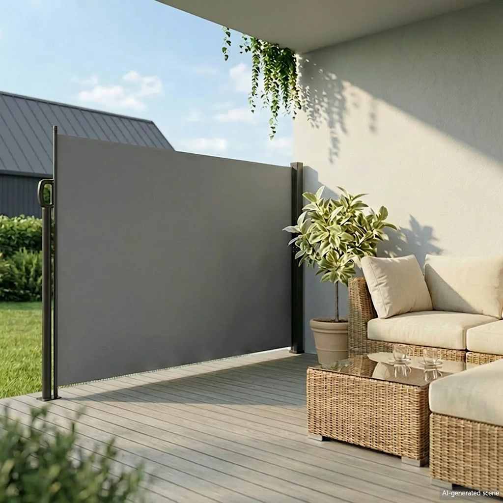 vidaXL Σκίαστρο Πλαϊνό Συρόμενο Ανθρακί 220 x 500 εκ.