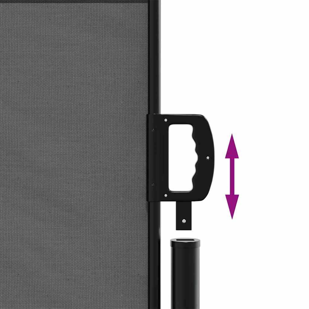 vidaXL Σκίαστρο Πλαϊνό Συρόμενο Ανθρακί 140 x 600 εκ.