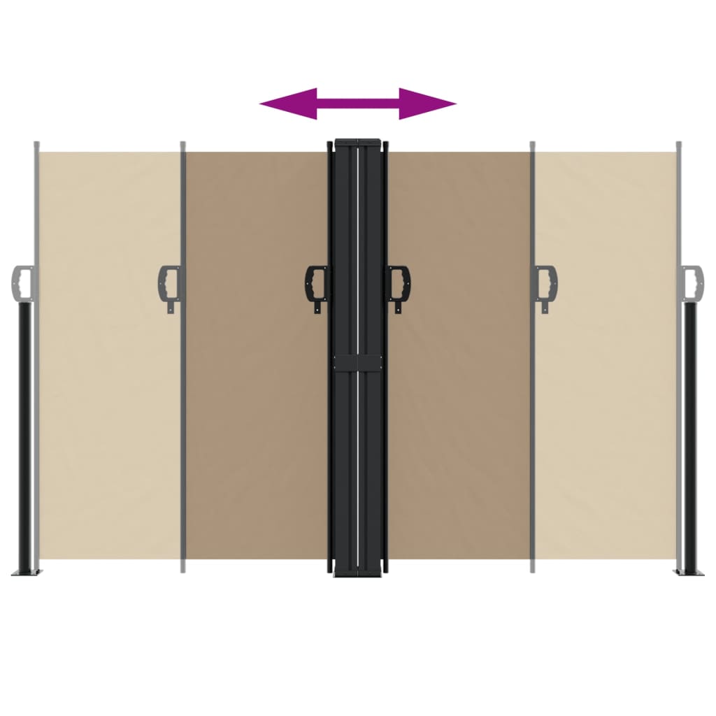 vidaXL Σκίαστρο Πλαϊνό Συρόμενο Taupe 160 x 600 εκ.