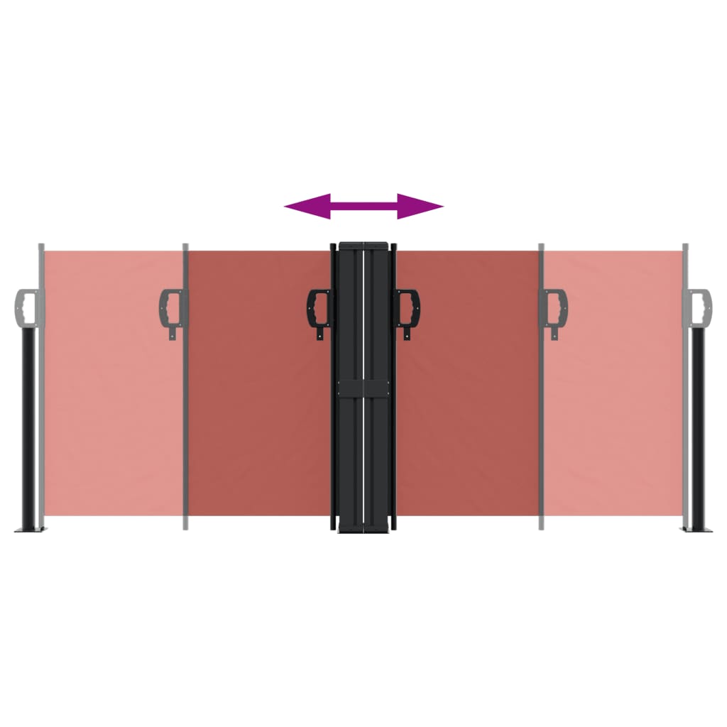 vidaXL Σκίαστρο Πλαϊνό Συρόμενο Τερακότα 100 x 1000 εκ.