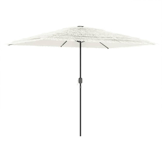 vidaXL Ομπρέλα Κήπου με Ατσάλινο Ιστό Λευκή 300x200x250 εκ.