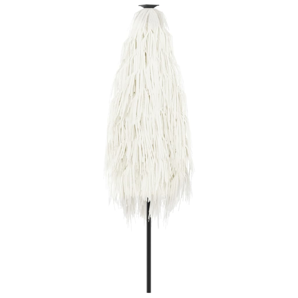 vidaXL Ομπρέλα Κήπου με Ατσάλινο Ιστό Λευκή 268x268x226 εκ.