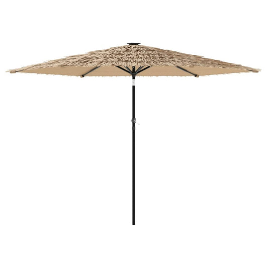 vidaXL Ομπρέλα Κήπου με Ατσάλινο Ιστό Καφέ 288x288x225 εκ.