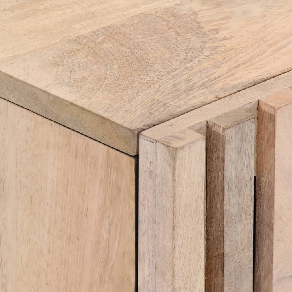 vidaXL Κομοδίνα 2 τεμ. 40x34x46 εκ. από Μασίφ Ξεβαμμένο Ξύλο Μάνγκο