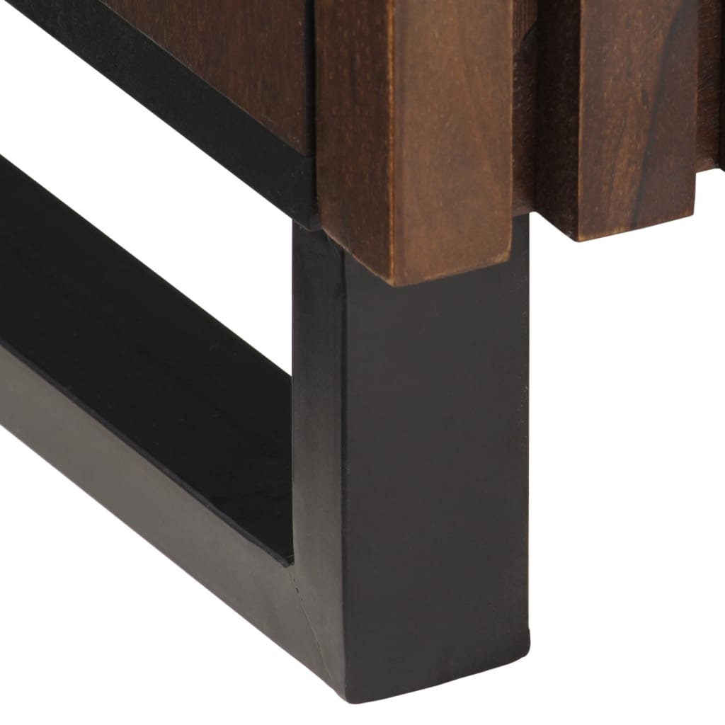 vidaXL Ντουλάπι Καφέ 60 x 34 x 75 εκ. από Μασίφ Ξύλο Μάνγκο