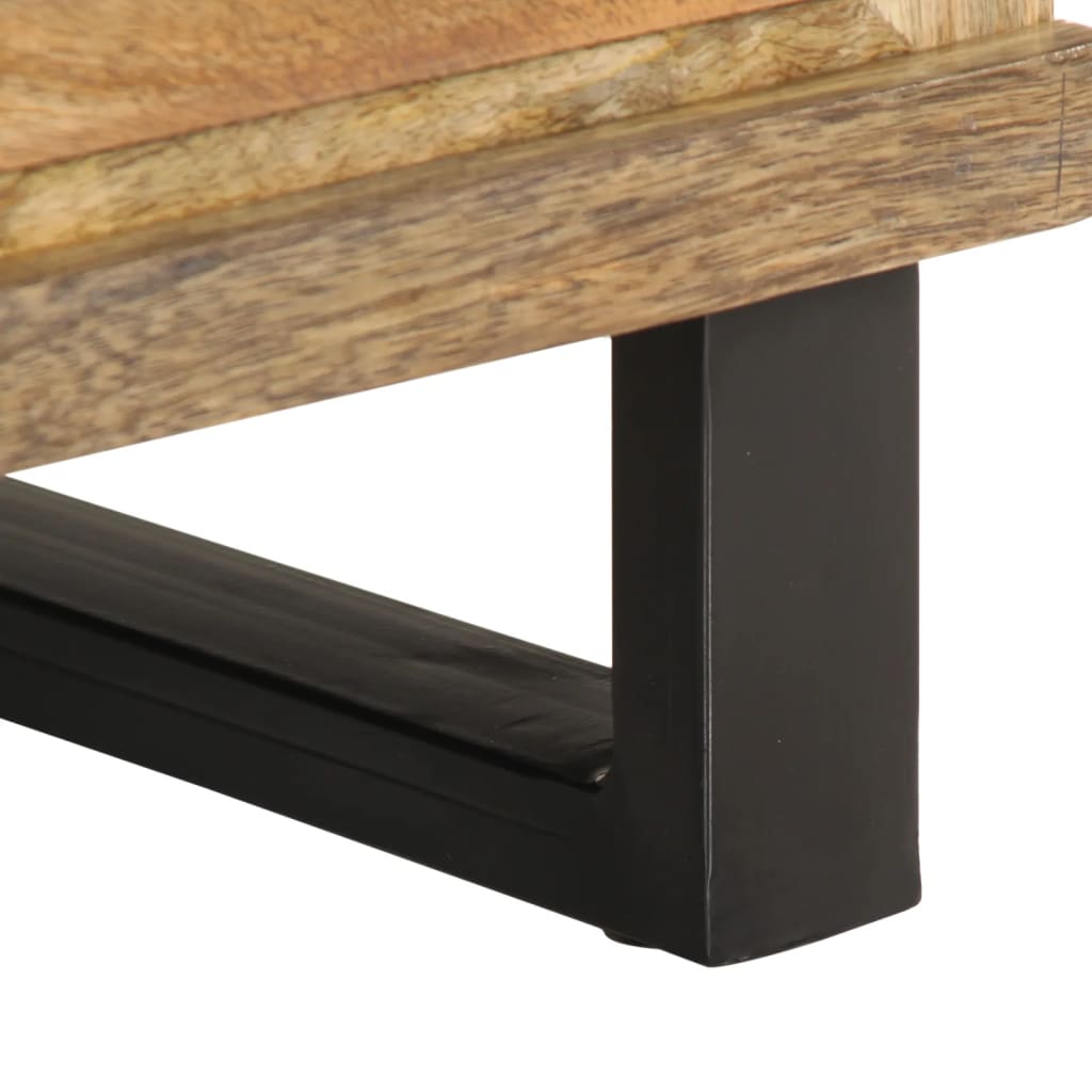 vidaXL Κομοδίνα 2 τεμ. 40 x 34 x 46 εκ. Ακατέργαστο Μασίφ Ξύλο Μάνγκο