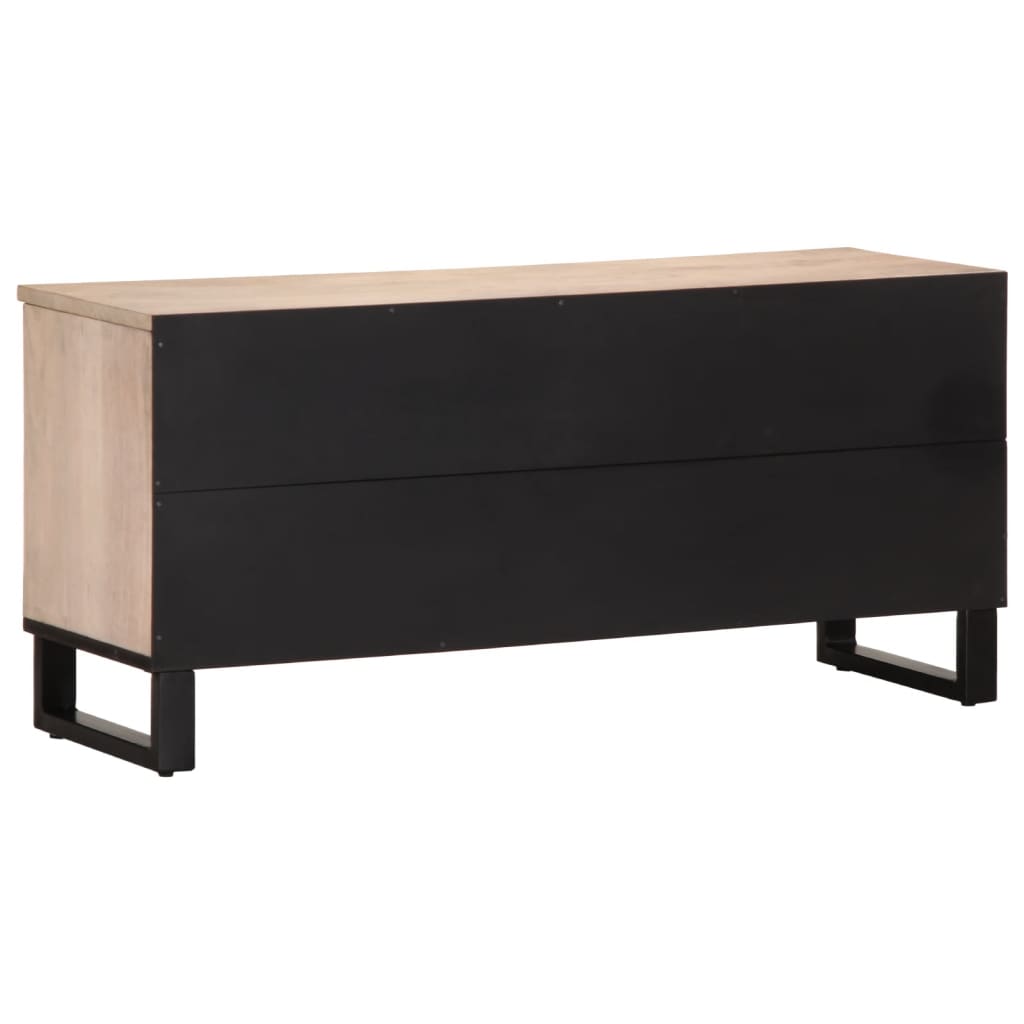 vidaXL Έπιπλο Τηλεόρασης 100x34x46 εκ. από Μασίφ Ξύλο Μάνγκο