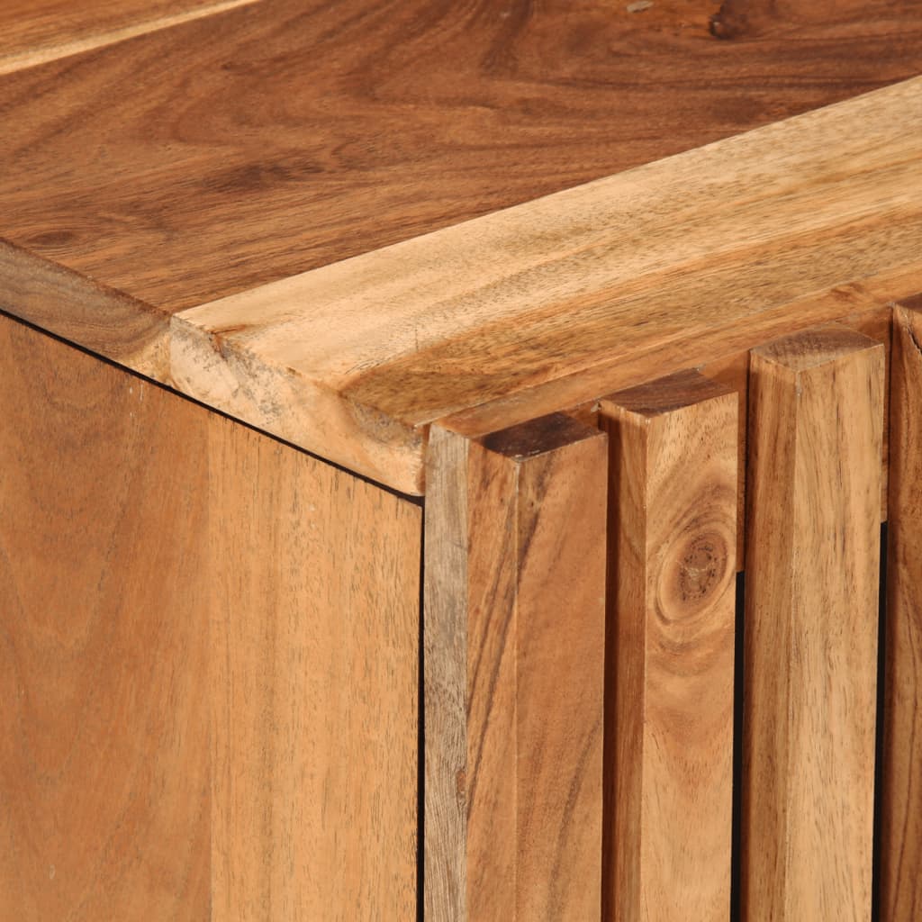 vidaXL Ντουλάπι Μπάνιου 62x34x58 εκ. από Μασίφ Ξύλο Ακακίας