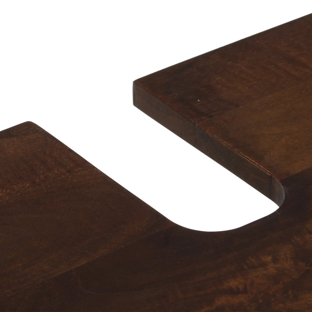 vidaXL Ντουλάπι Μπάνιου Καφέ 62x34x58 εκ. από Μασίφ Ξύλο Μάνγκο