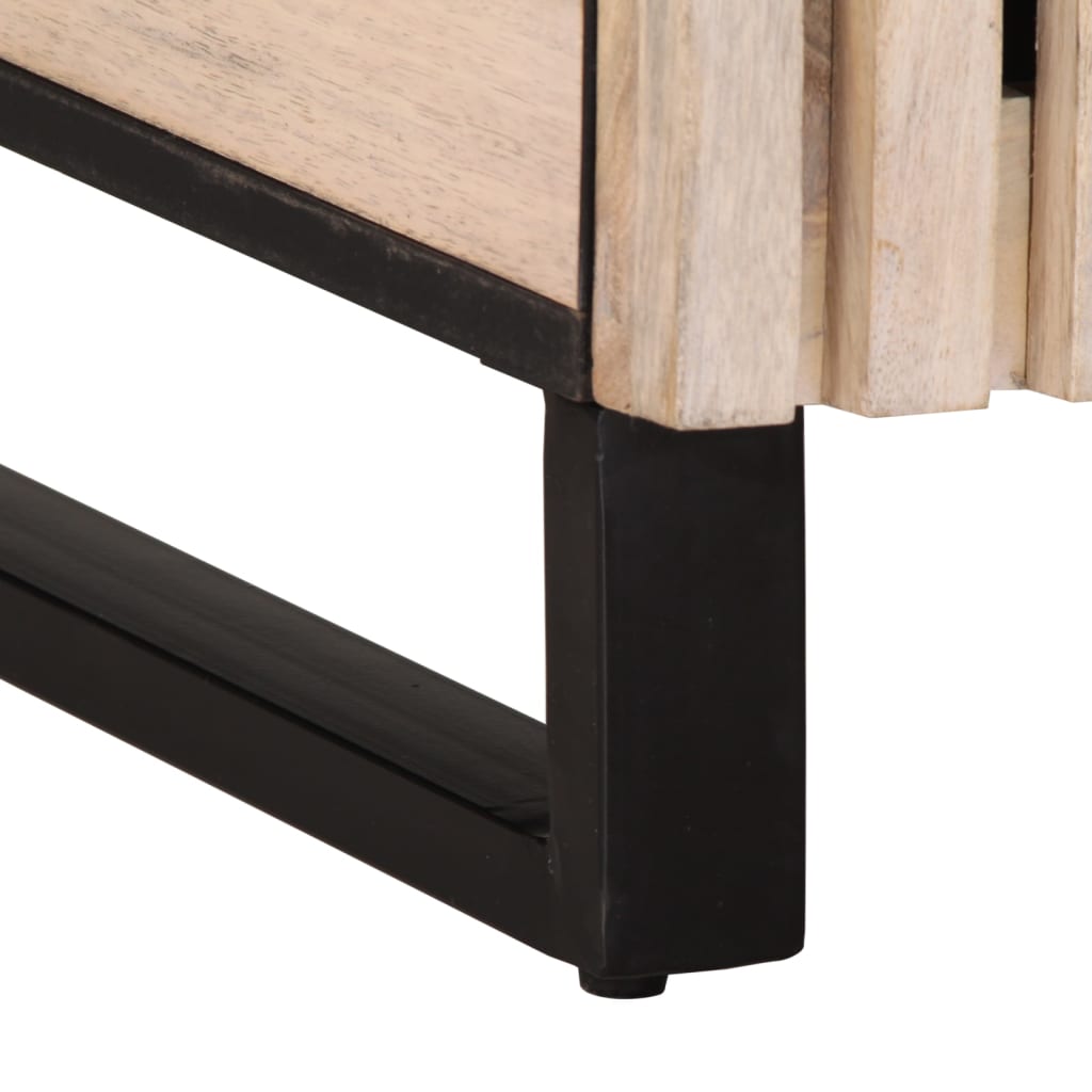 vidaXL Ντουλάπι Μπάνιου 62x34x58 εκ. από Μασίφ Ξύλο Μάνγκο