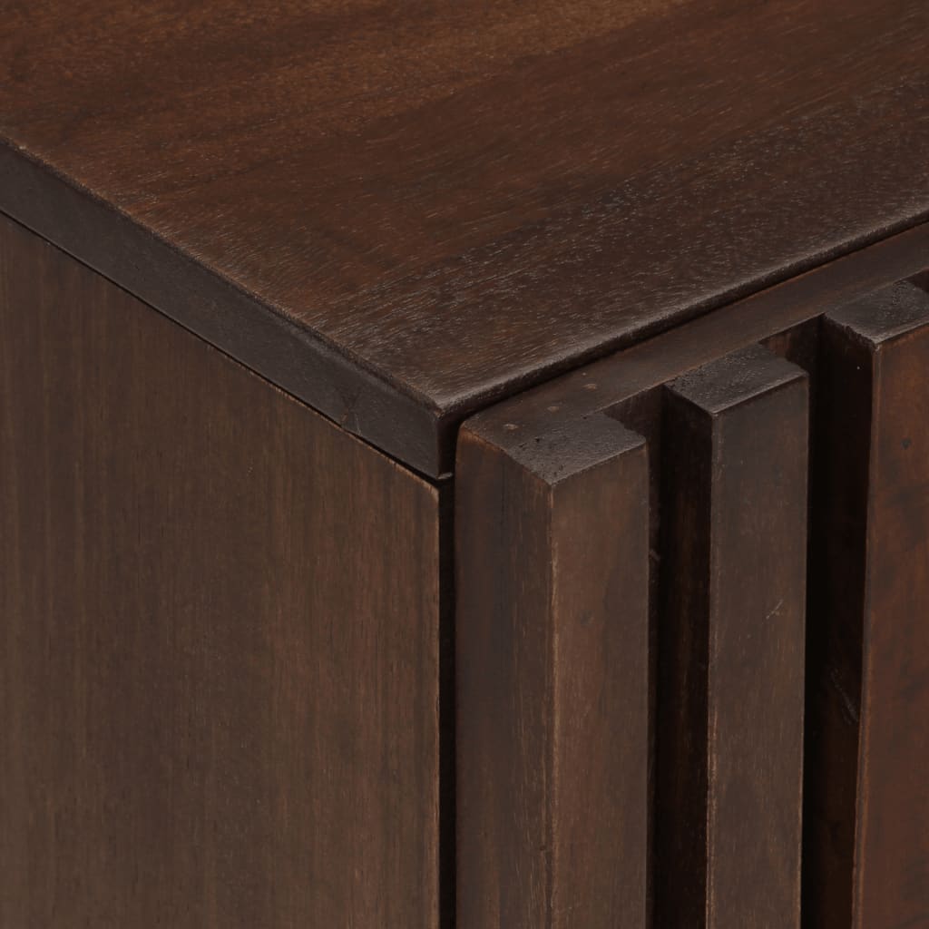 vidaXL Ντουλάπι Μπάνιου Επιτοίχιο Καφέ 38x34x48 εκ. Μασίφ Ξύλο Μάνγκο