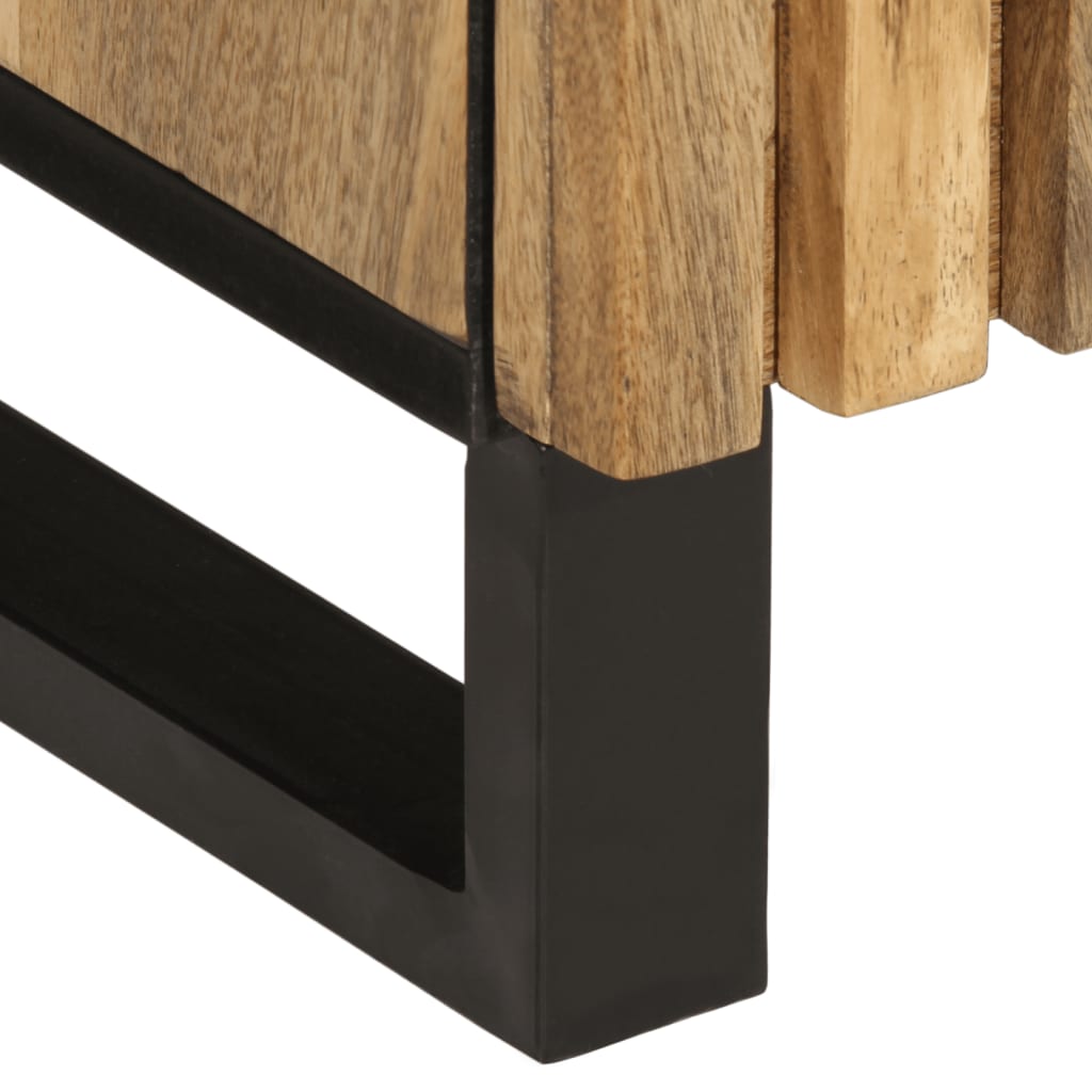 vidaXL Ντουλάπι 38 x 34 x 160 εκ. από Μασίφ Ακατέργαστο Ξύλο Μάνγκο