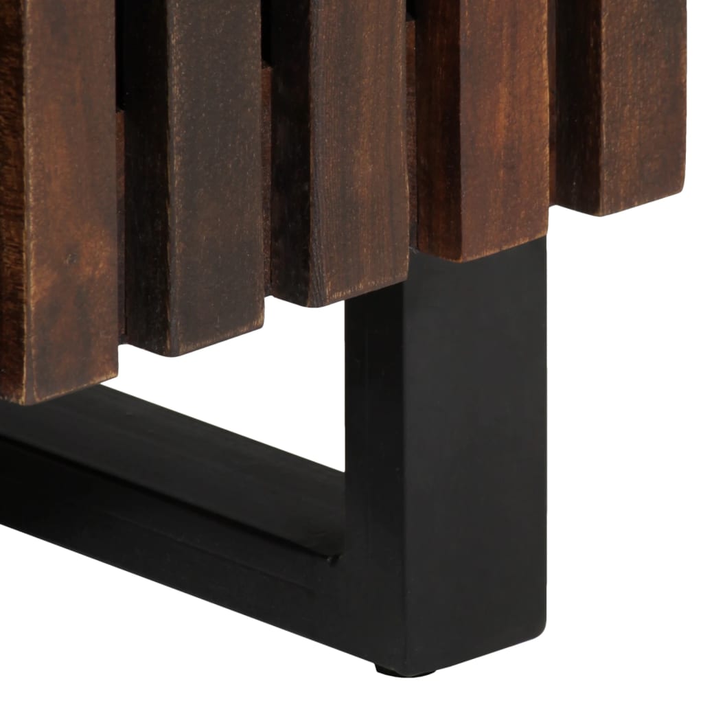 vidaXL Ντουλάπι Καφέ 38x34x160 εκ. από Μασίφ Ξύλο Μάνγκο