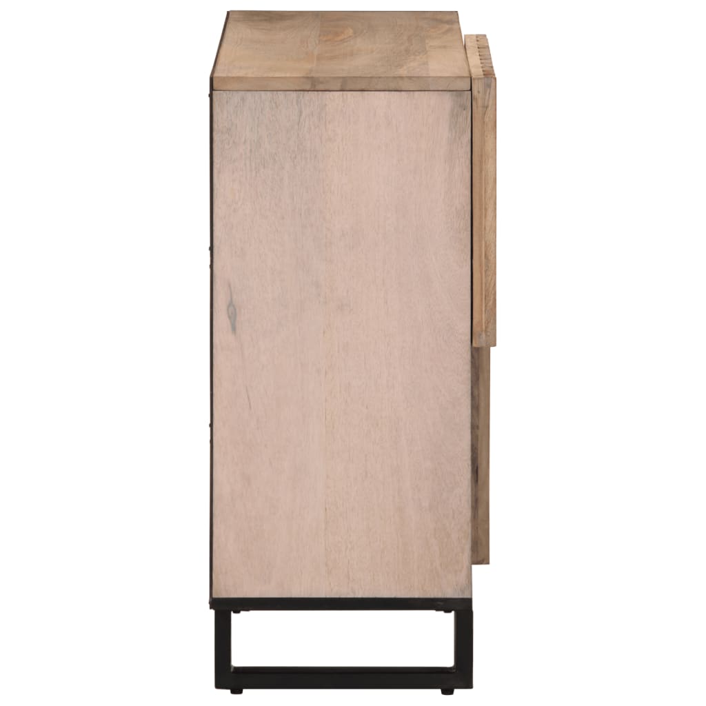 vidaXL Ντουλάπι 80x34x75 εκ. από Μασίφ Ξύλο Μάνγκο