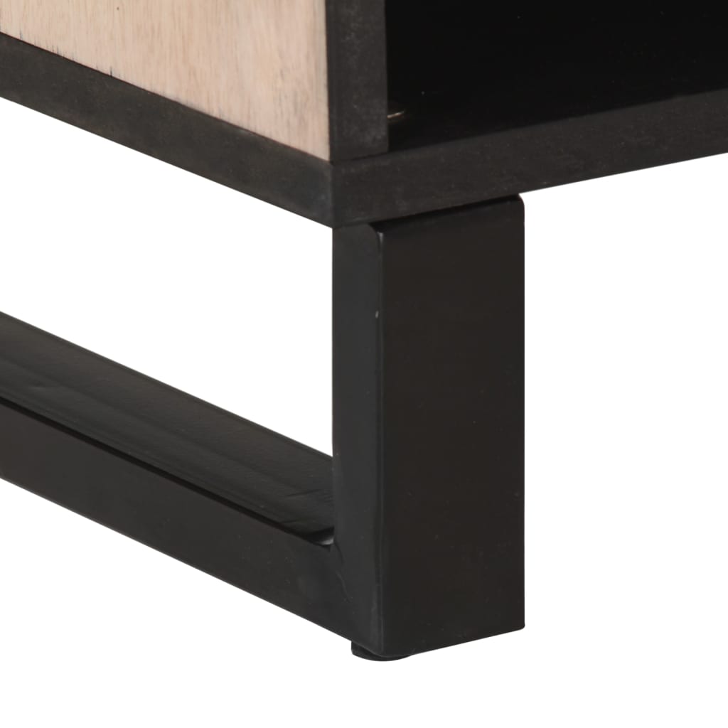 vidaXL Ντουλάπι 80x34x75 εκ. από Μασίφ Ξύλο Μάνγκο