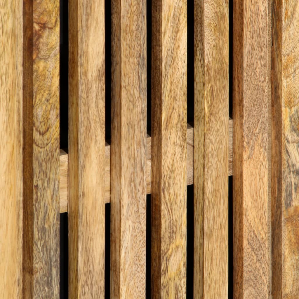 vidaXL Ντουλάπι 90x34x75 εκ. από Μασίφ Ακατέργαστο Ξύλο Μάνγκο