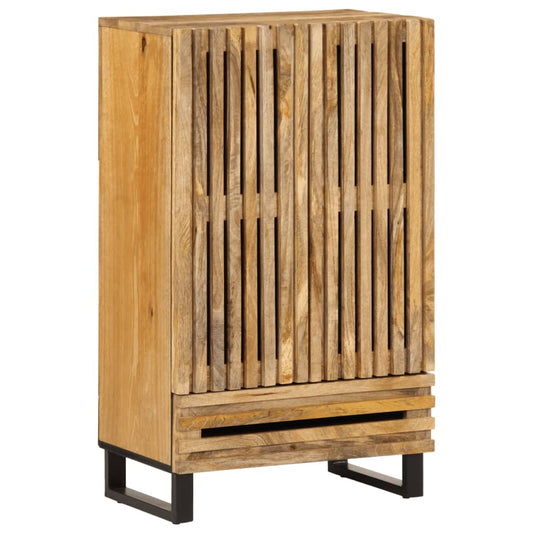 vidaXL Ντουλάπι 60x34x100 εκ. από Μασίφ Ακατέργαστο Ξύλο Μάνγκο