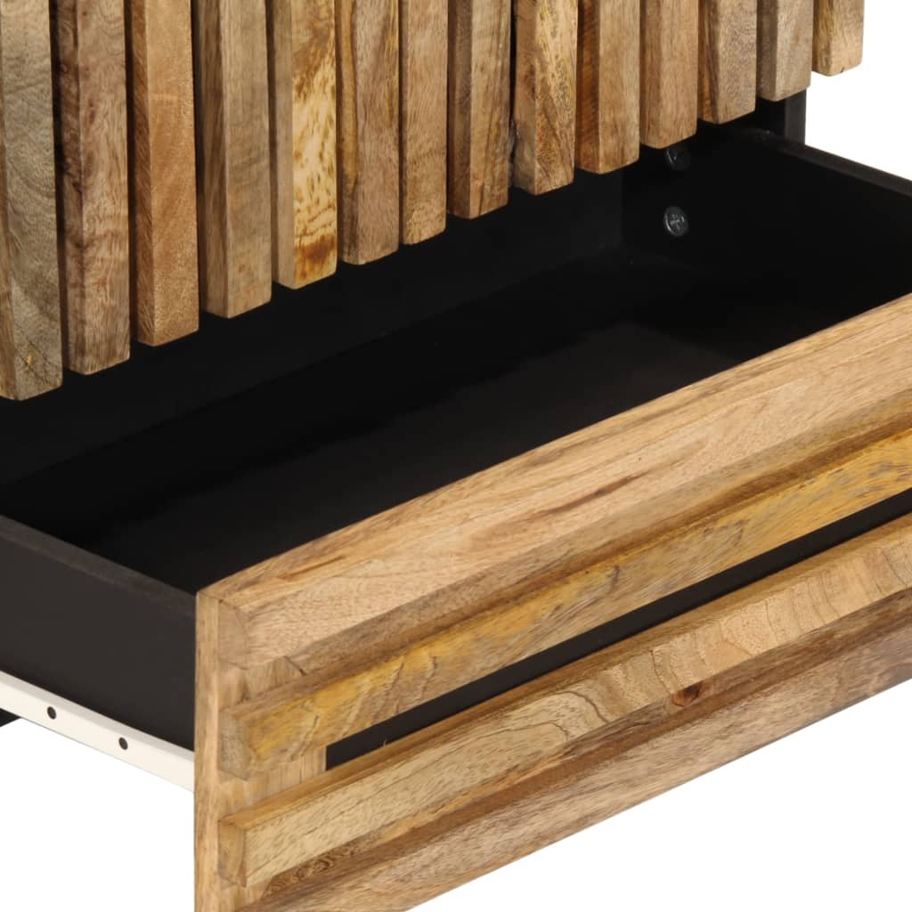 vidaXL Ντουλάπι 60x34x100 εκ. από Μασίφ Ακατέργαστο Ξύλο Μάνγκο