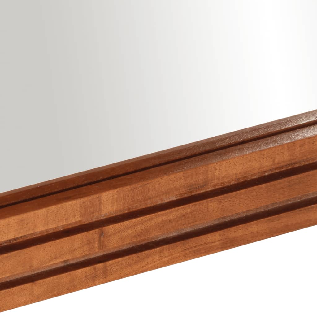 vidaXL Καθρέφτης Μπάνιου 50x70 εκ. από Μασίφ Ξύλο Ακακίας/Γυαλί