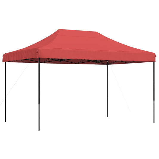 vidaXL Τέντα Εκδηλώσεων Πτυσσόμενη Pop-Up Μπορντό 440x292x315 εκ.