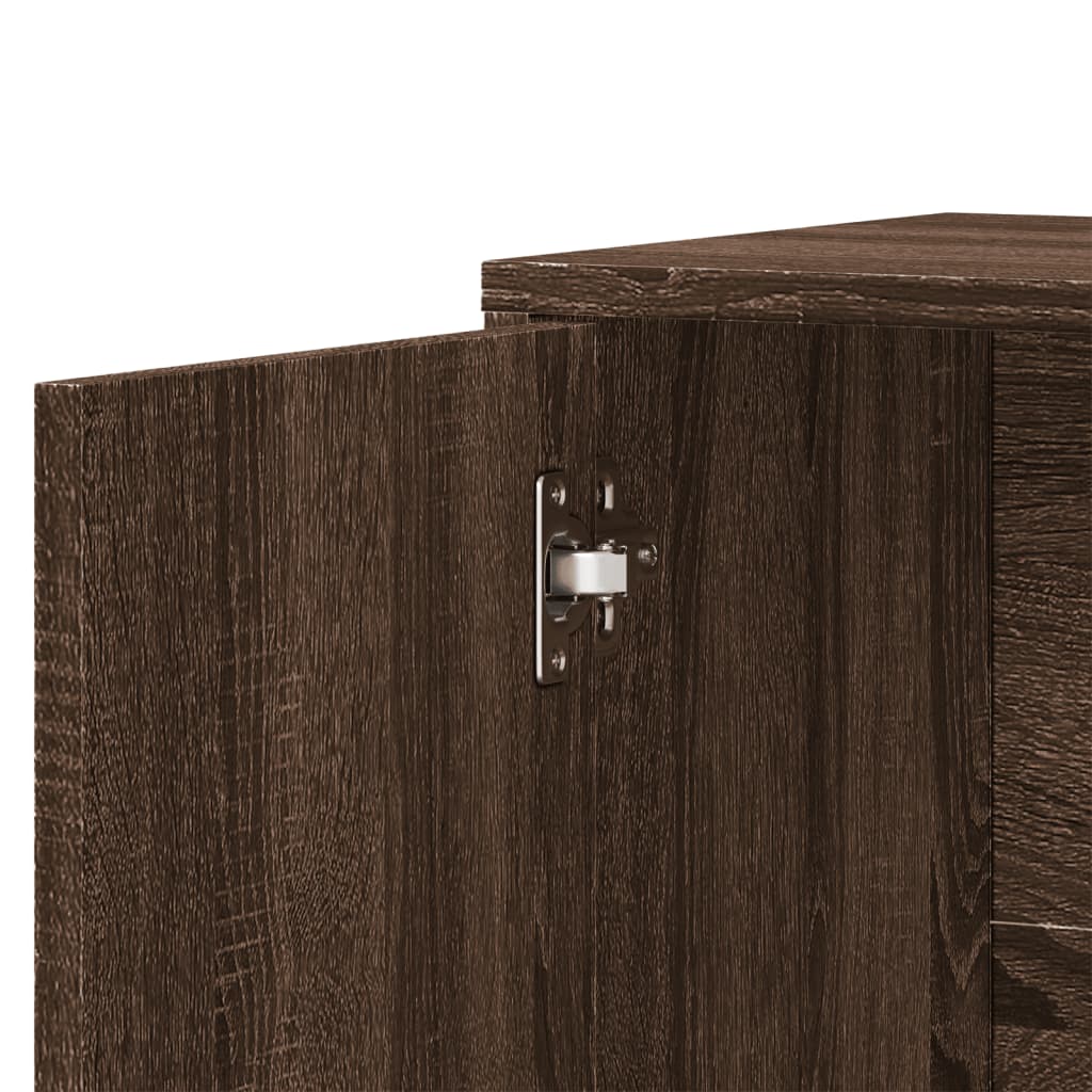vidaXL Βοηθητικό Ντουλάπι Καφέ Δρυς 60x31x70εκ. από Επεξεργασμένο Ξύλο