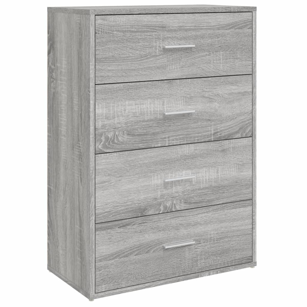 vidaXL Μπουφές Γκρι Sonoma 60x31x84 εκ. από Επεξεργασμένο Ξύλο