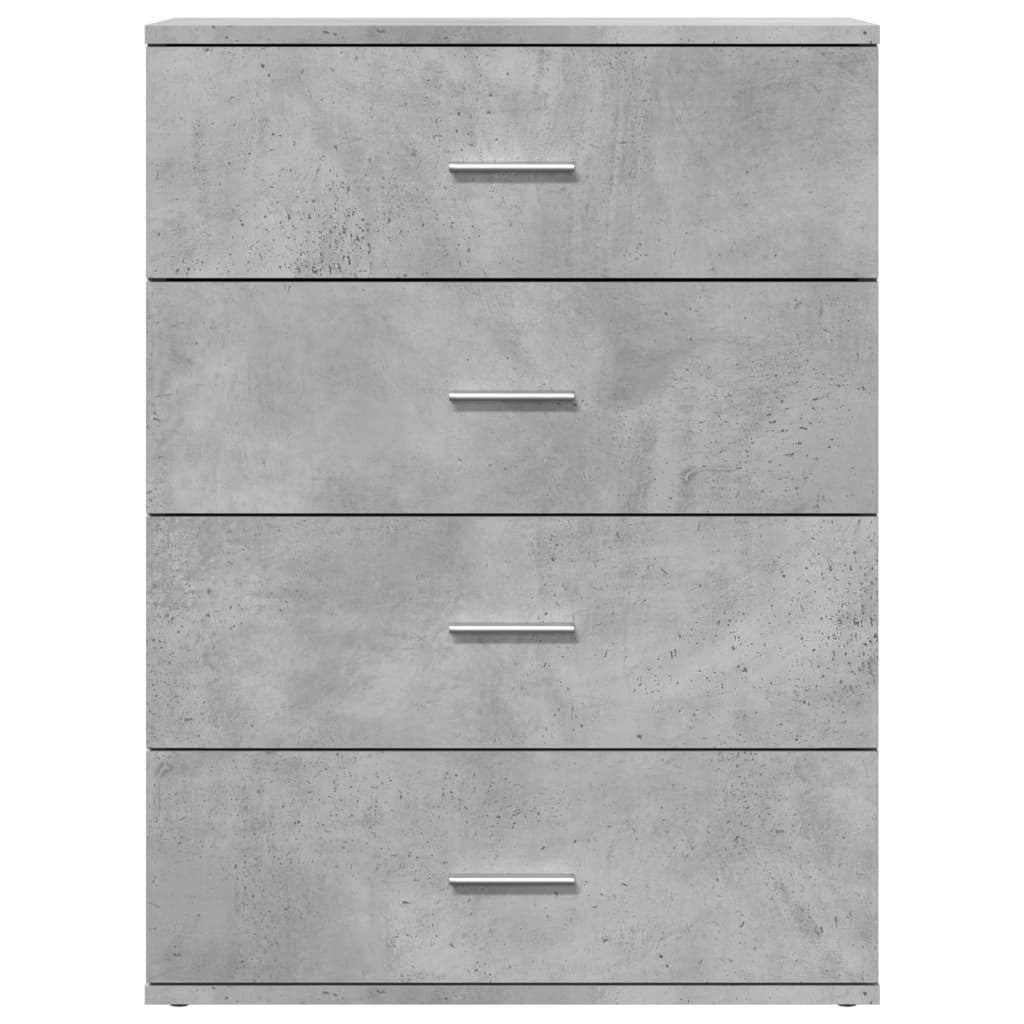 vidaXL Ντουλάπι Γκρι Σκυροδέματος 60x39x80 εκ. Επεξεργασμένο Ξύλο