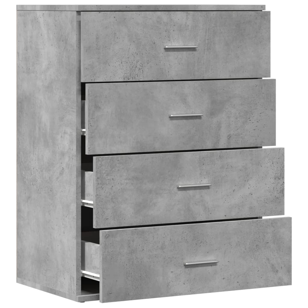 vidaXL Ντουλάπι Γκρι Σκυροδέματος 60x39x80 εκ. Επεξεργασμένο Ξύλο
