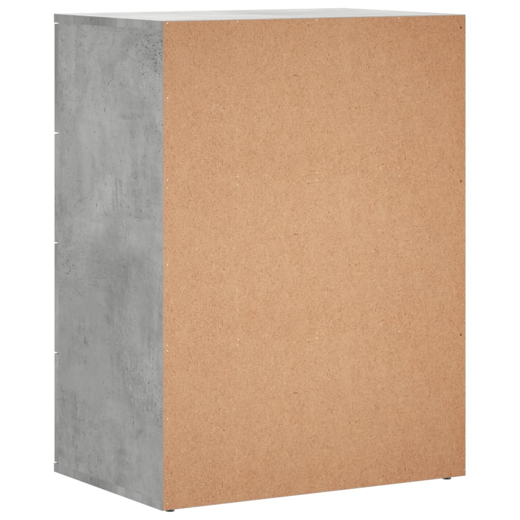 vidaXL Ντουλάπι Γκρι Σκυροδέματος 60x39x80 εκ. Επεξεργασμένο Ξύλο