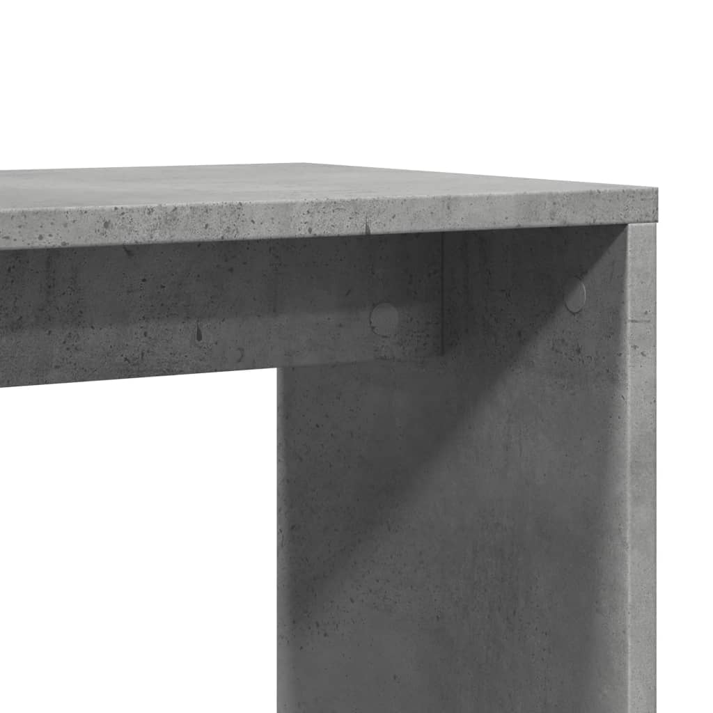 vidaXL Βοηθητικά Τραπέζια 2 τεμ Γκρι Σκυροδ. 50x30x50 εκ. Επεξ. Ξύλο