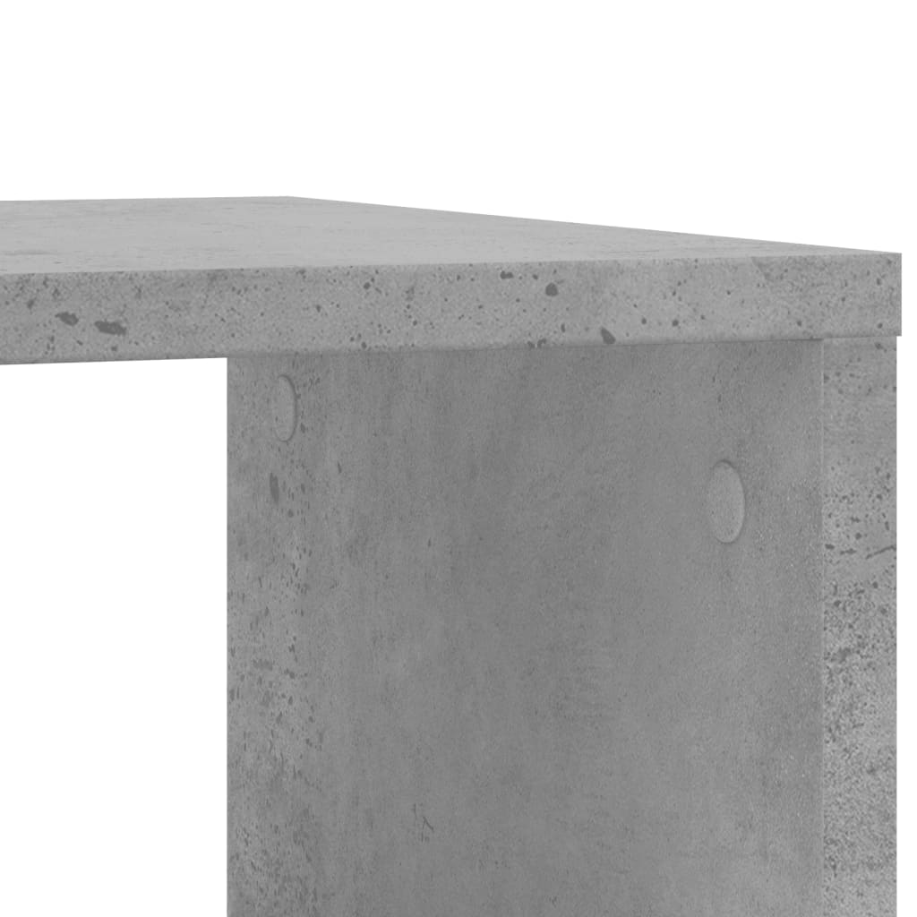 vidaXL Βοηθητικό Τραπέζι με Ρόδες Γκρι Σκυρ 50x30x55 εκ Επεξ. Ξύλο