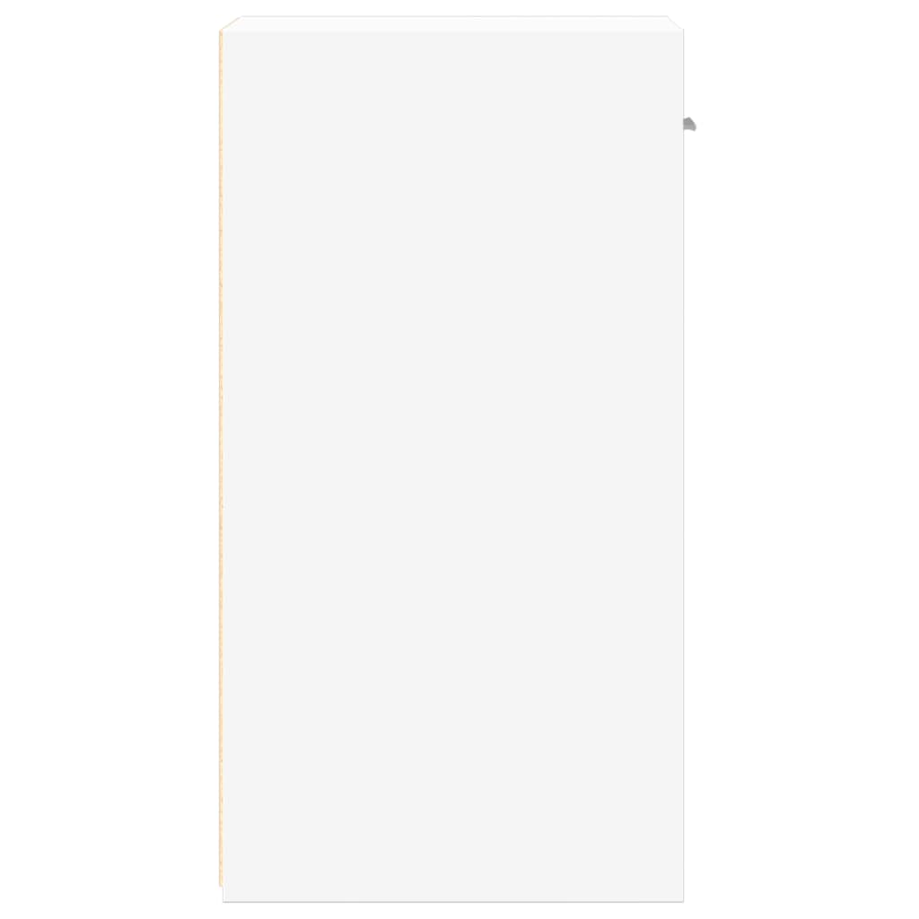 vidaXL Κομοδίνα 2 τεμ. Λευκά 35x34x65 εκ. από Επεξεργασμένο Ξύλο