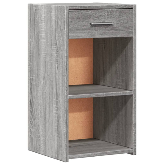 vidaXL Κομοδίνο Γκρι Sonoma 35x34x65 εκ. από Επεξεργασμένο Ξύλο