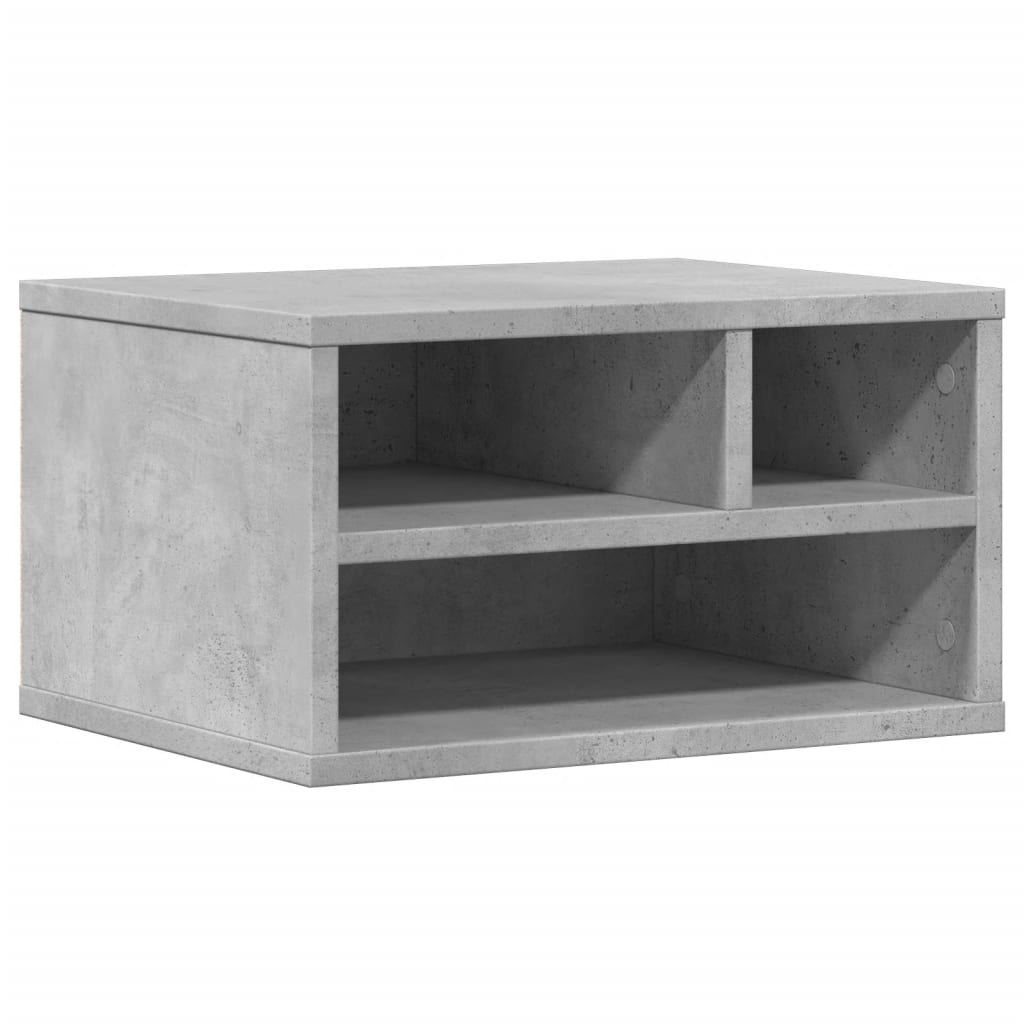 vidaXL Βάση Εκτυπωτή Γκρι Σκυρ. 40x32x22,5 εκ. από Επεξεργασμένο Ξύλο