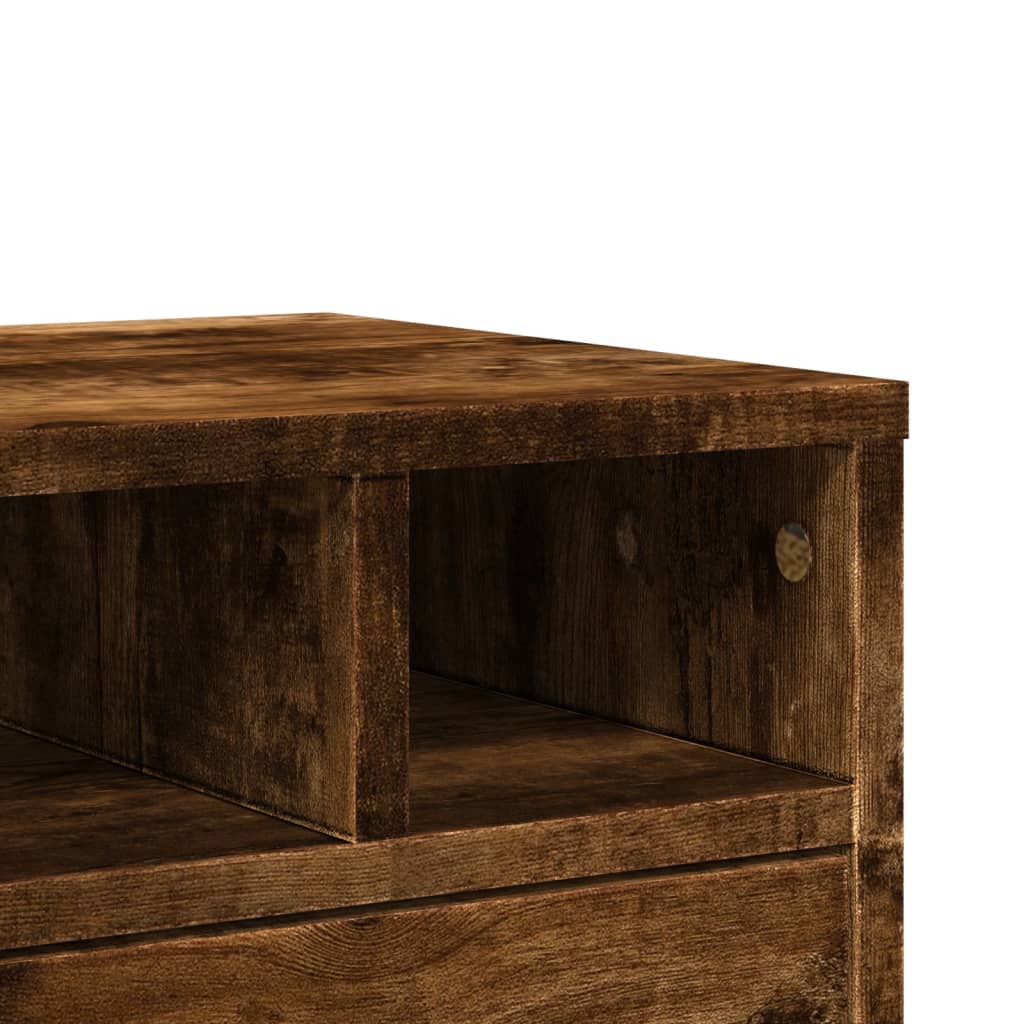 vidaXL Βάση Εκτυπωτή Καπνιστή Δρυς 40x32x22,5 εκ. Επεξεργασμένο Ξύλο