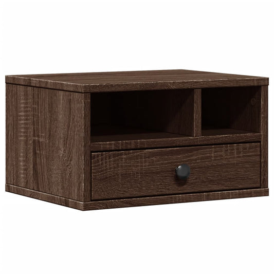 vidaXL Βάση Εκτυπωτή Καφέ Δρυς 40x32x22,5 εκ. από Επεξεργασμένο Ξύλο