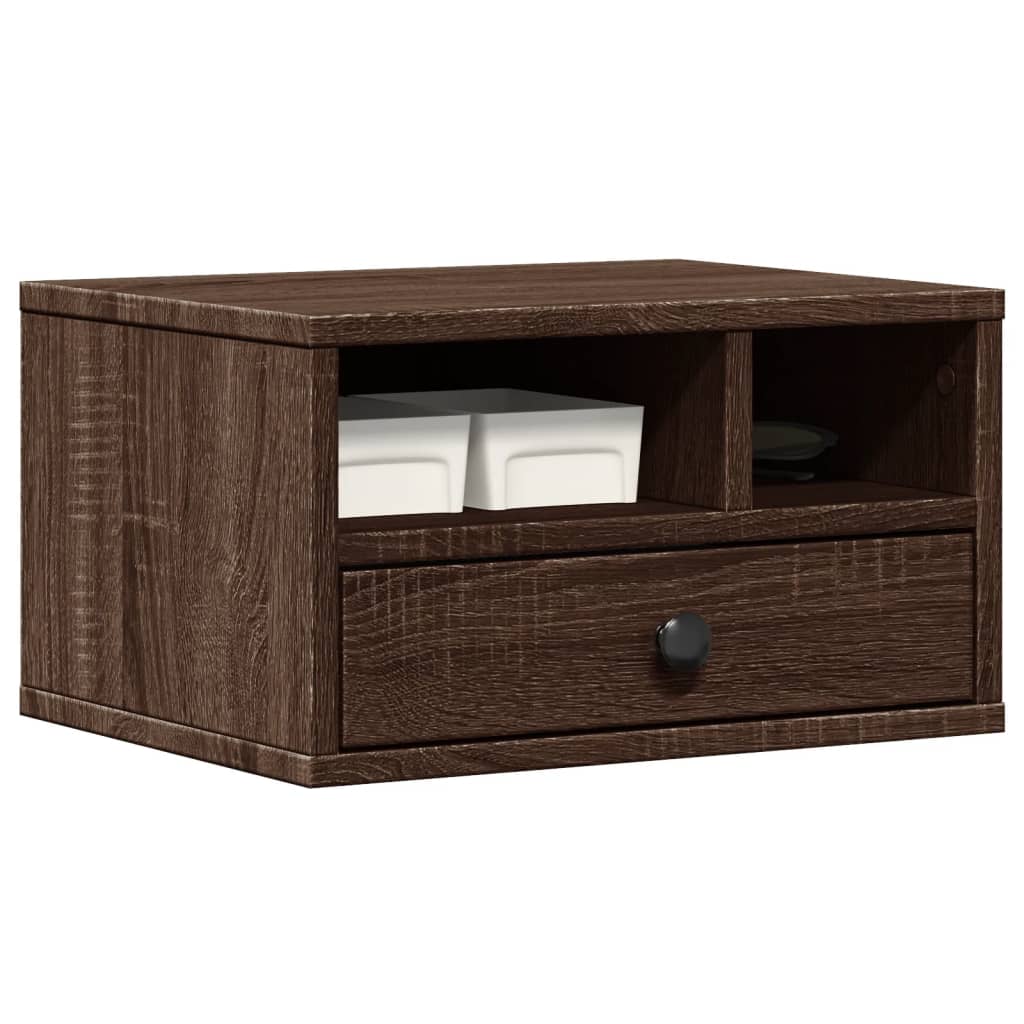 vidaXL Βάση Εκτυπωτή Καφέ Δρυς 40x32x22,5 εκ. από Επεξεργασμένο Ξύλο