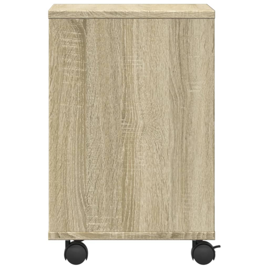 vidaXL Βάση Εκτυπωτή με Ρόδες Sonoma Δρυς 41 x 32 x 48 εκ.
