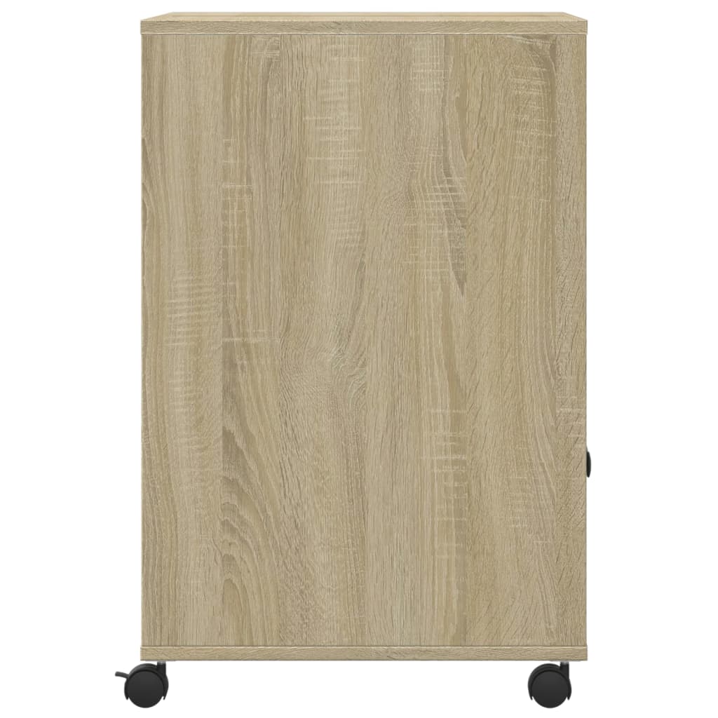 vidaXL Βάση Εκτυπωτή με Ρόδες Sonoma Δρυς 60x48x74 εκ.