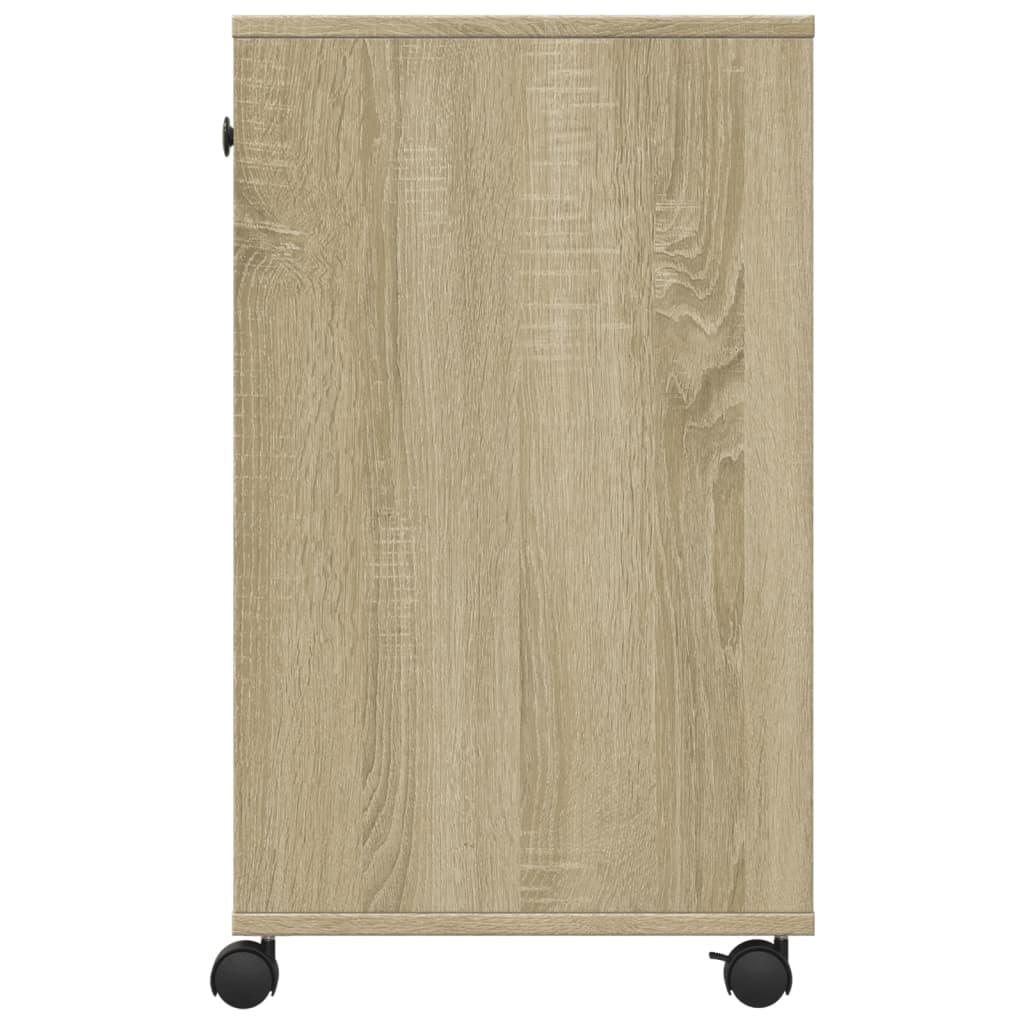 vidaXL Βάση Εκτυπωτή με Ρόδες Sonoma Δρυς 60x40x68,5 εκ.